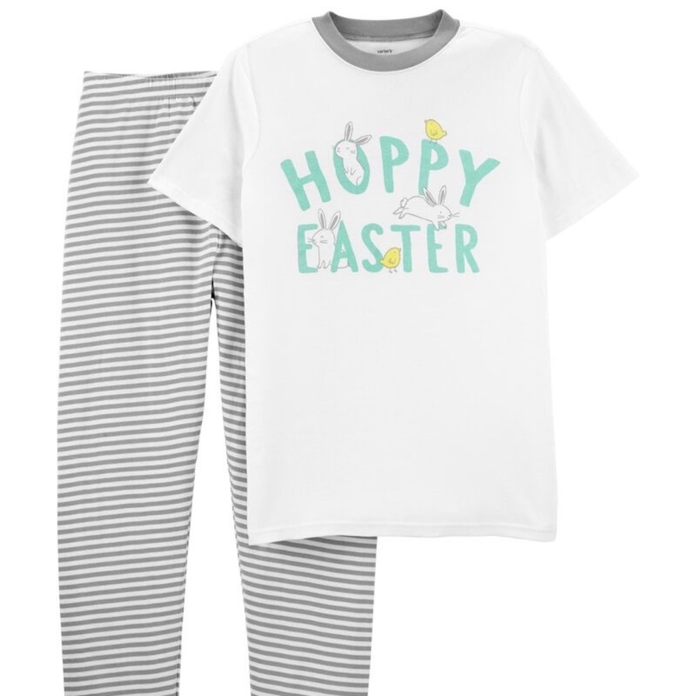 Carter’s Easter PJs 12M 12 Month Girl Boy neutral Toddler Baby Pajamas Jammies 2